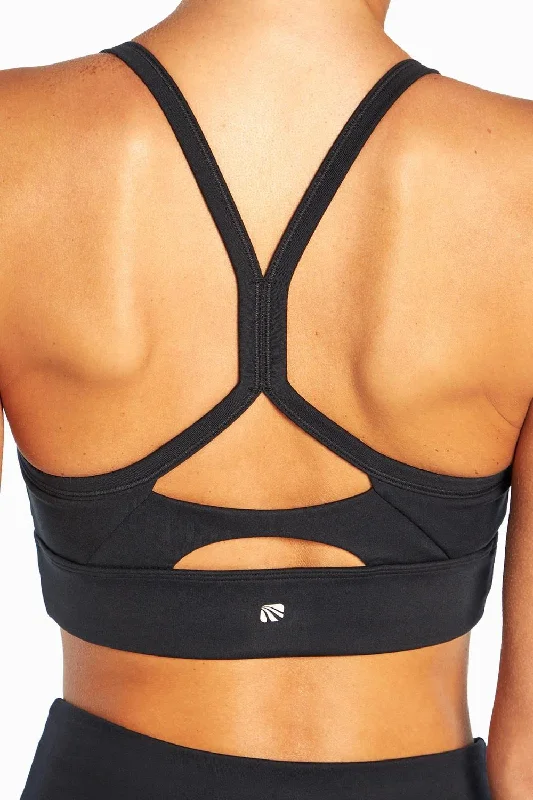 Marika Sports Bra Yoga Top Removable Padding Non-Wired Cutout Racerback Dry-Wik