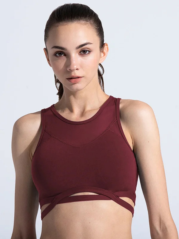 OPTICS BRA 2.0, BORDEAUX/BORDEAUX MESH