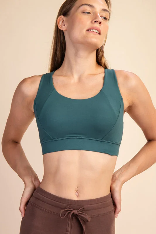 ACTIVE CRISS CROSS SPORTSBRA (Everglade Green)