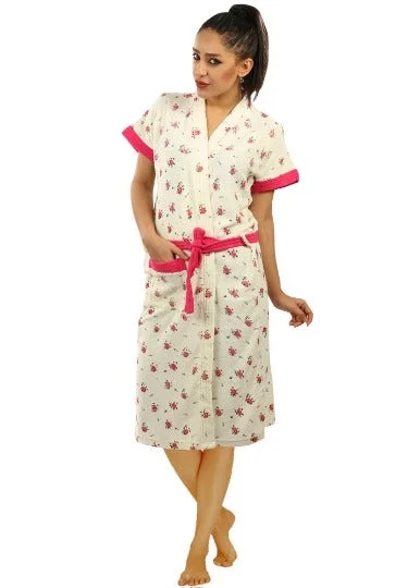 RedRose Printed Bathrobe