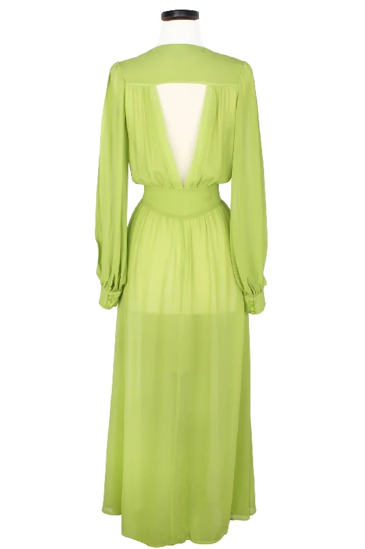 Starlet Robe - Chartreuse Green - Glam Glam Boudoir