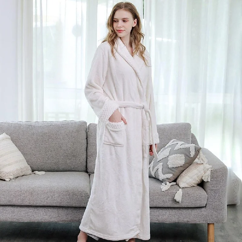 Robe de Chambre Femme<br> Blanc