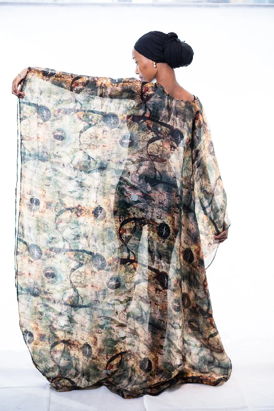 Sheer Sonia Kaftan Dress