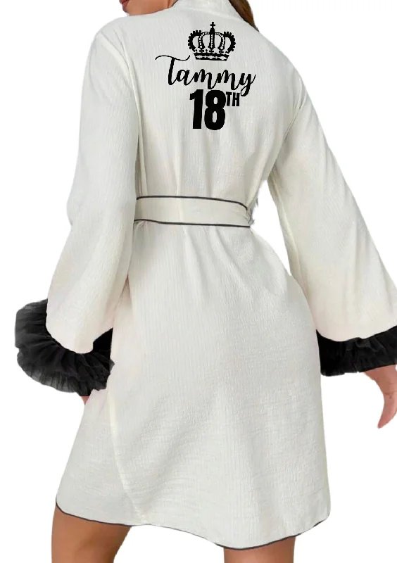 Two Tone Personalised Robe