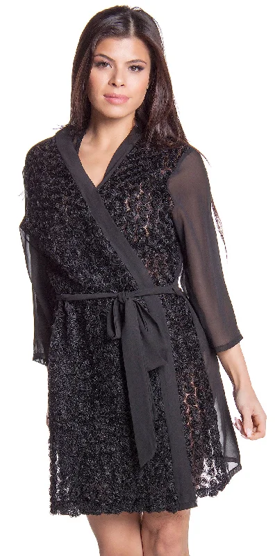 Women's Fancy Short Kimono Robe #3089